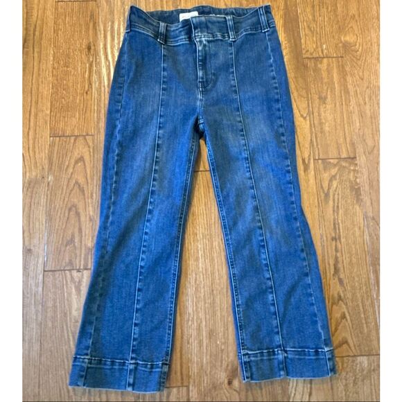 Anthropologie Pilcro 70’s the high rise slim crop seam front jeans 28 - Picture 13 of 15